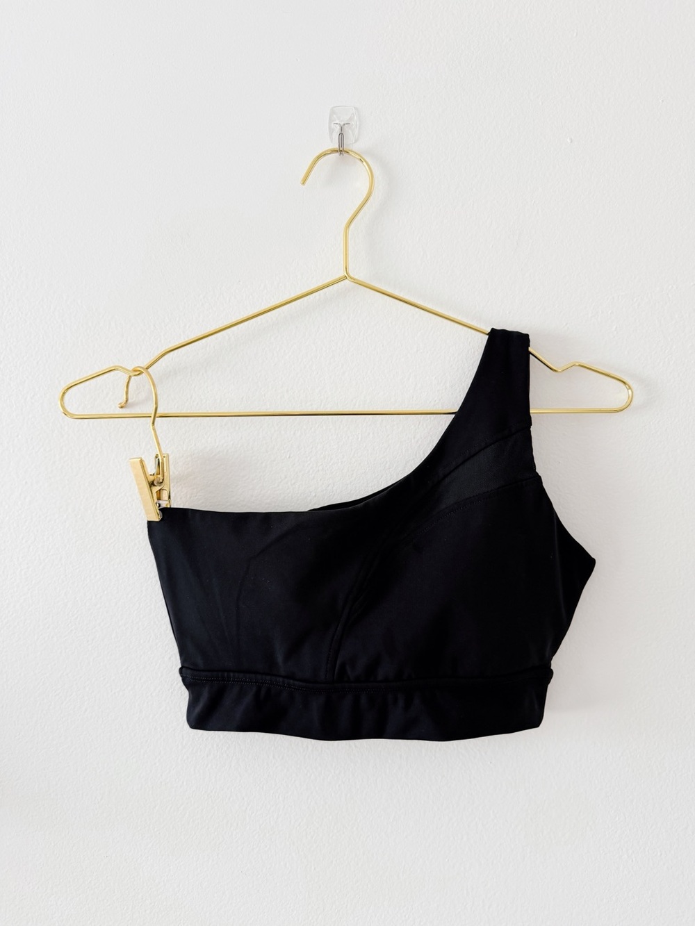 BuffBunny One-Shoulder Black Sports Bralette
